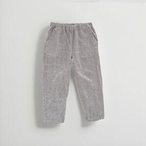 Quince Pants Women’s Size Medium Blue White Stripe European Linen Woven Beach